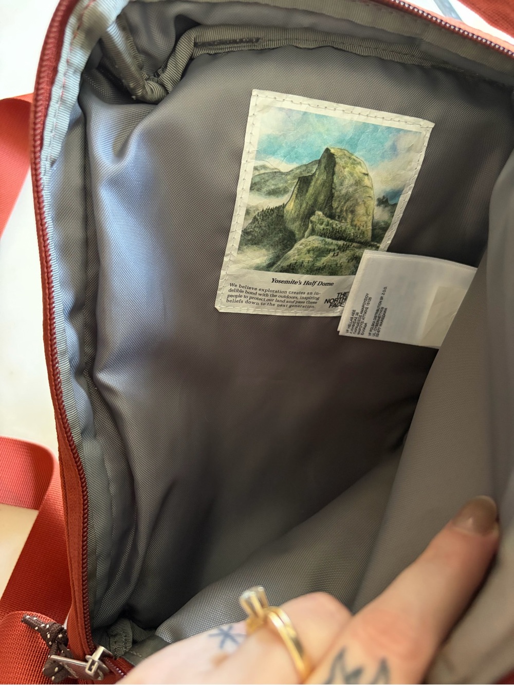 The North Face Men's Rust Red Sling Bag - Picture 5 of 6